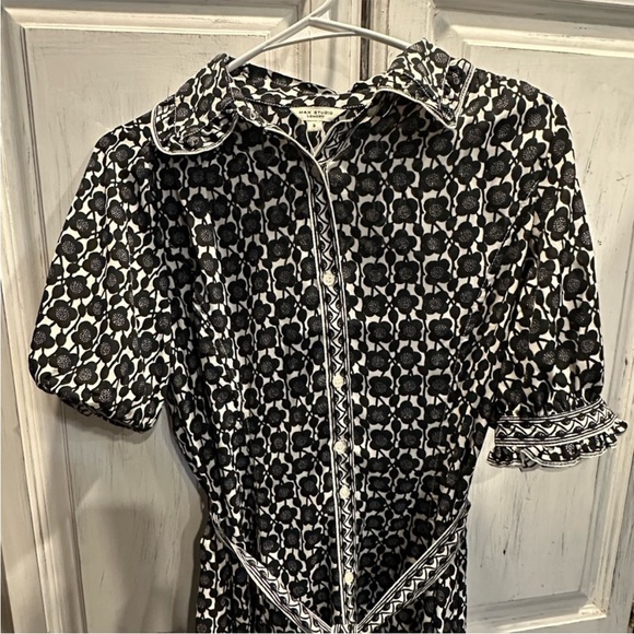 Max Studio Black and White Maxi Dress - Picture 3 of 4